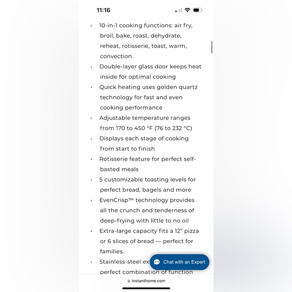 OMNI air fryer / toaster oven combo - Picture 2 of 5